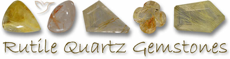 Pedras preciosas de quartzo rutilado