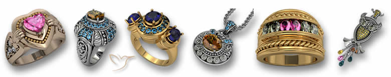 Designs de joias de safira por GemSelect