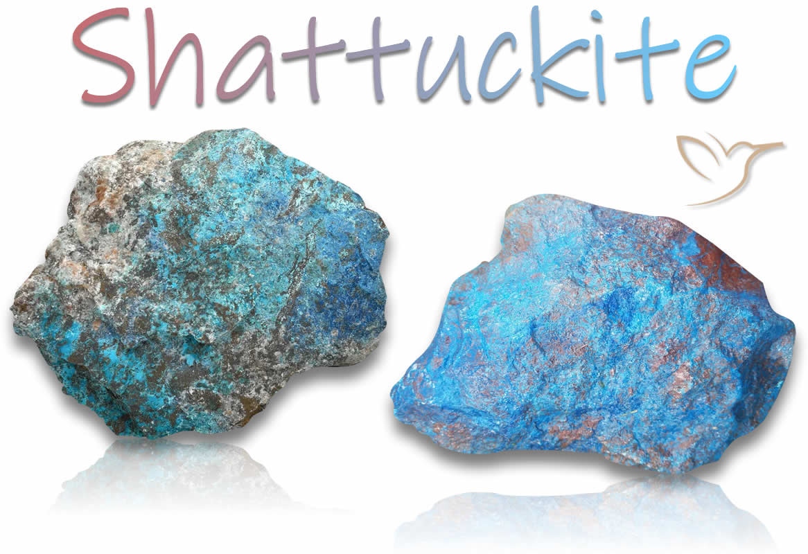 Pedras brutas de Shattuckita