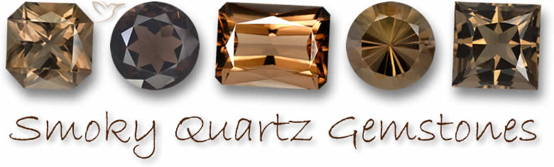 Pedras Preciosas de Quartzo Fumê Natural
