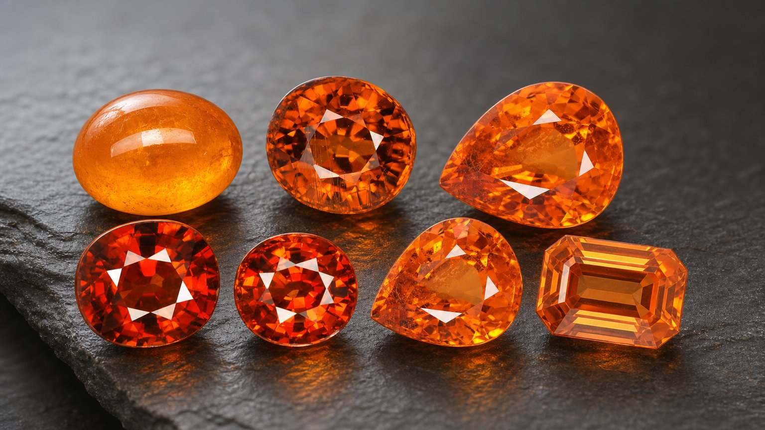 Gemas de granada espessartita natural - guia de compra