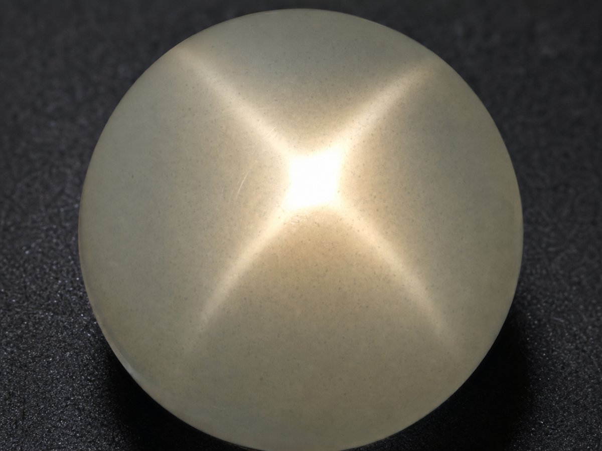 Visão aproximada de gemas naturais de Pedra da Lua Estrelada.