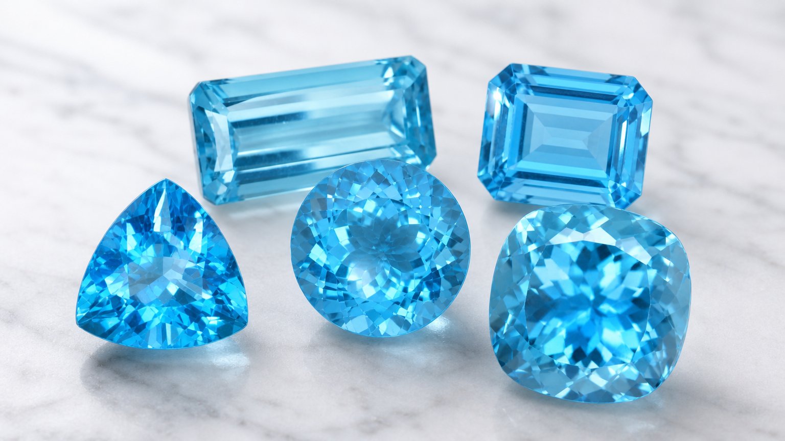 Guia de compra de gemas de topázio azul suíço natural