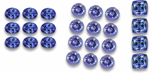 Comprar lotes tanzanitas Pedras Preciosas