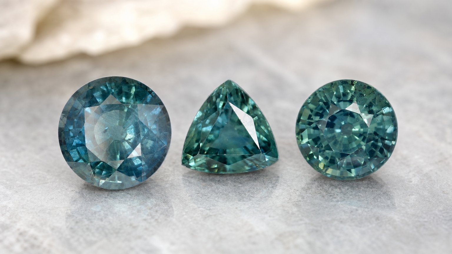 Guia de compra de gemas de safira azul-esverdeada natural