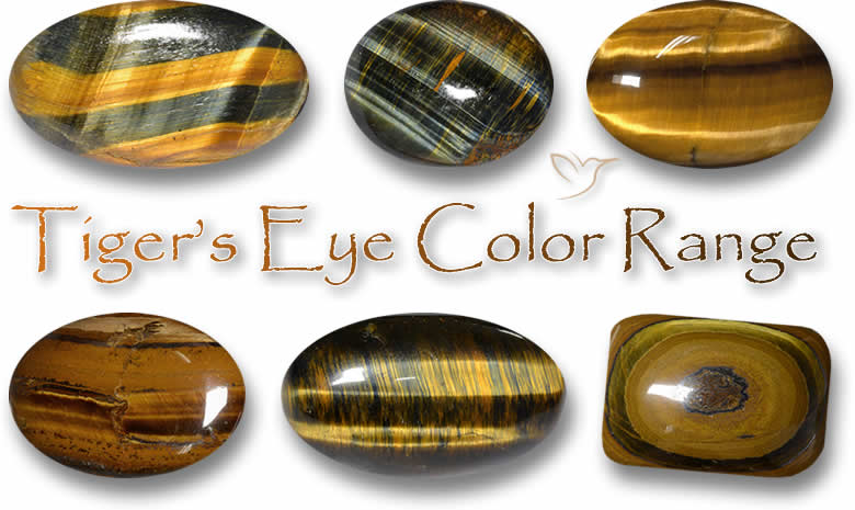 Gama de cores dos olhos de tigre