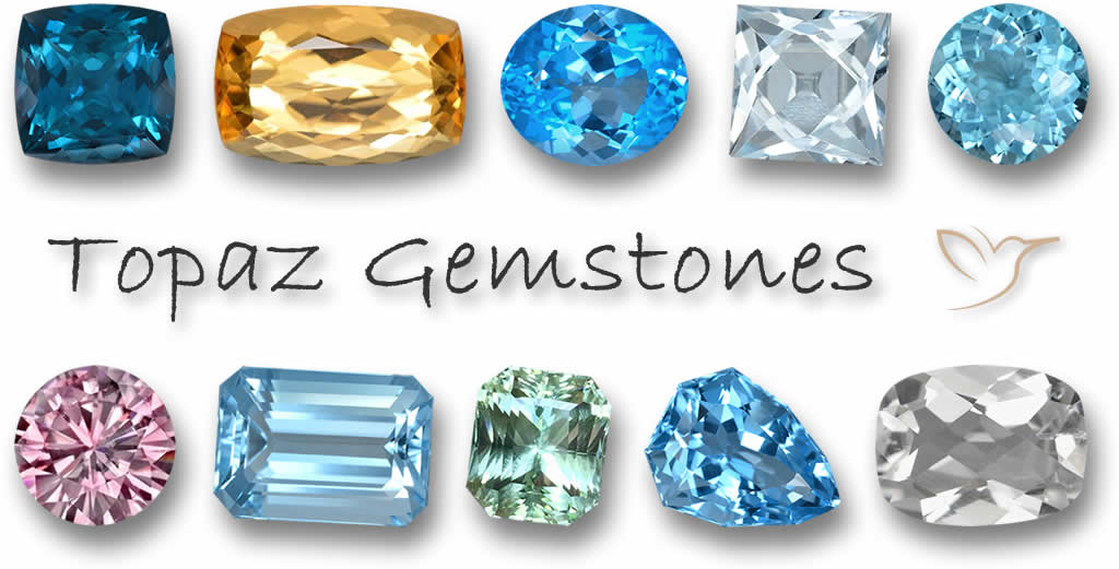 Pedras preciosas de topázio - Pedras de topázio de qualidade certificada da GemSelect