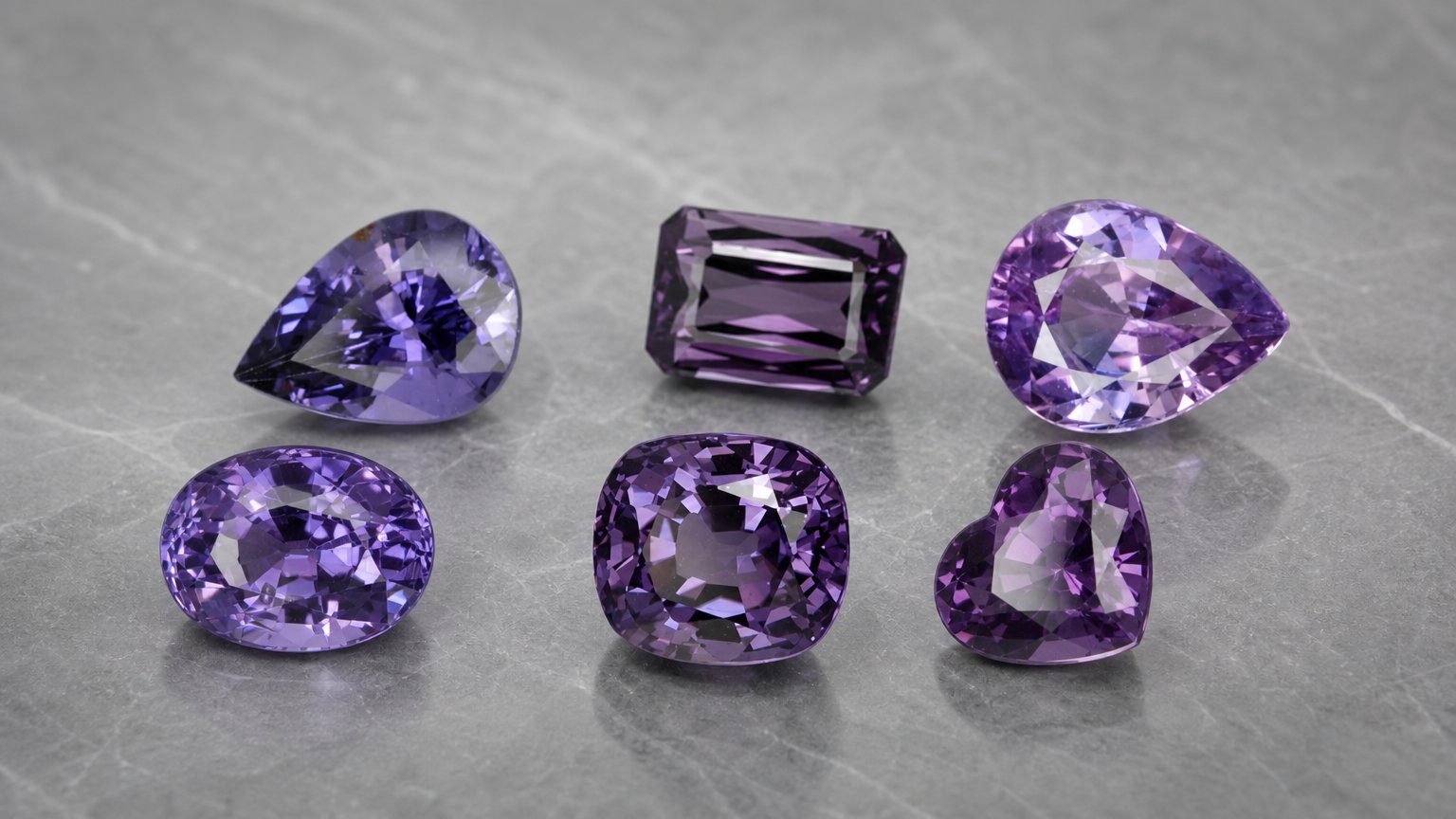 Gemas de espinélio violeta natural - guia de compra