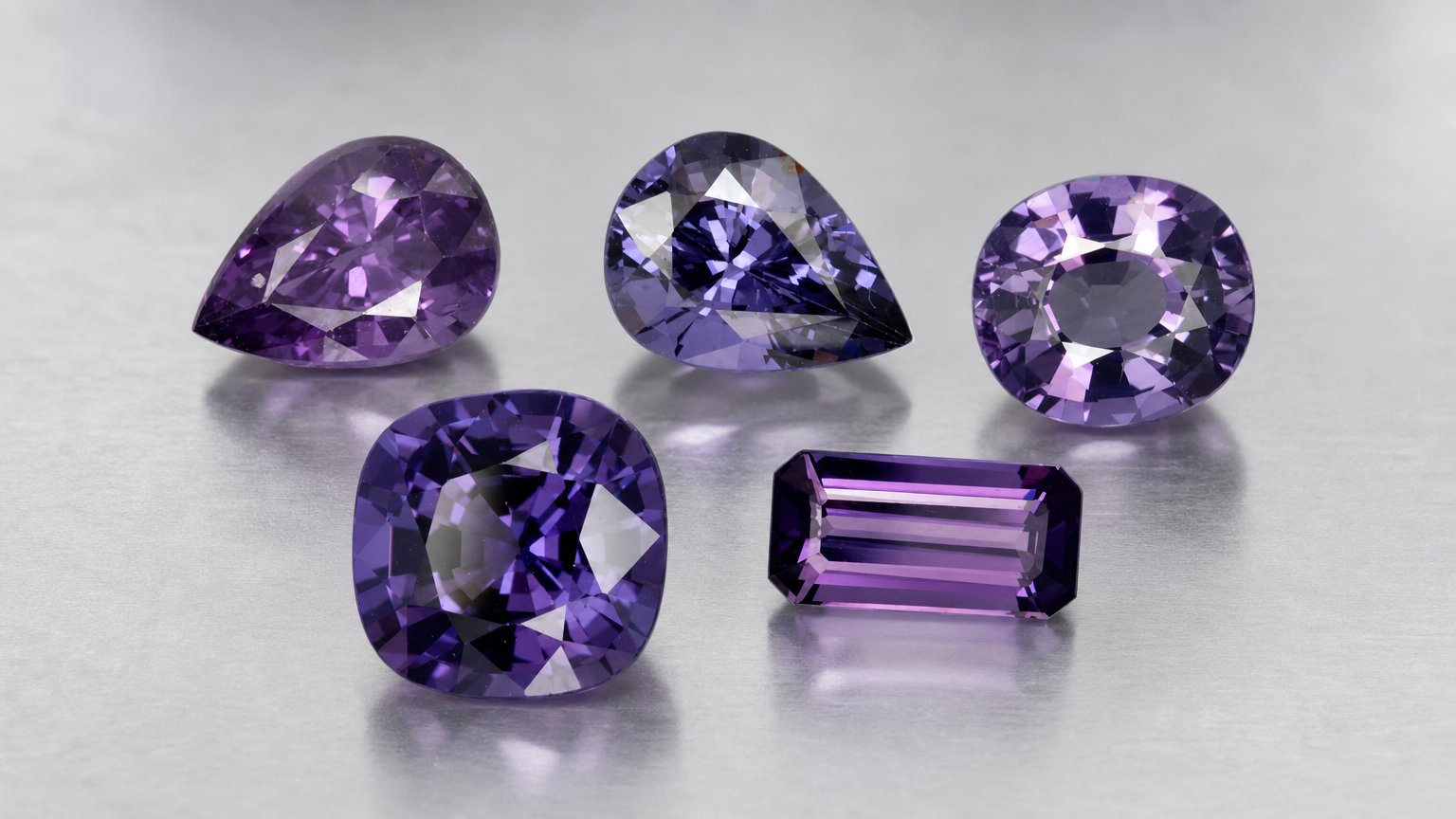 Gemas de espinélio violeta natural - guia de compra