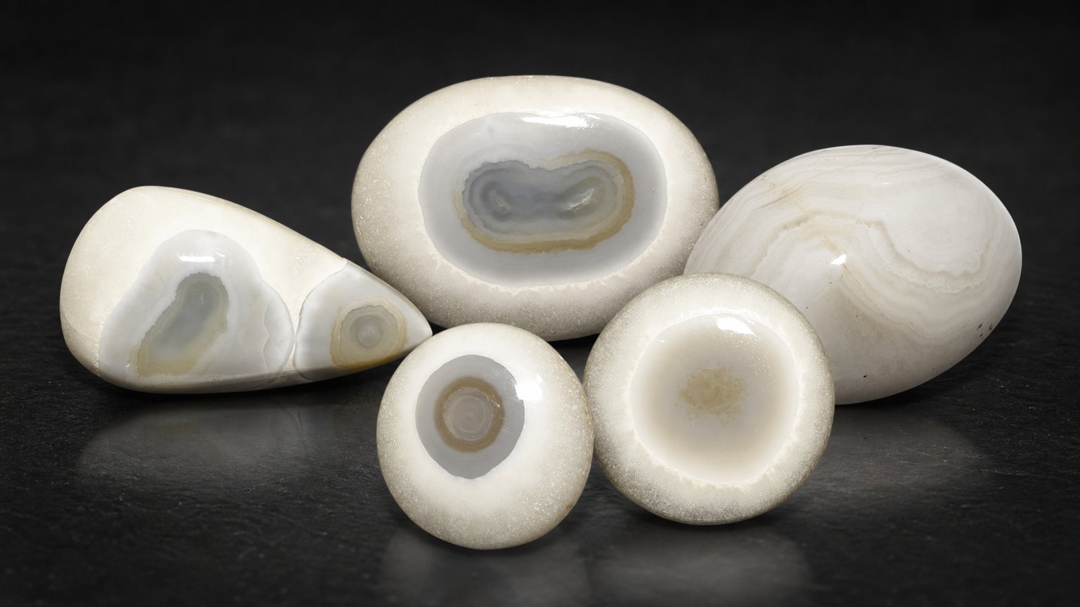 Gemas de ágata branca natural - guia de compra