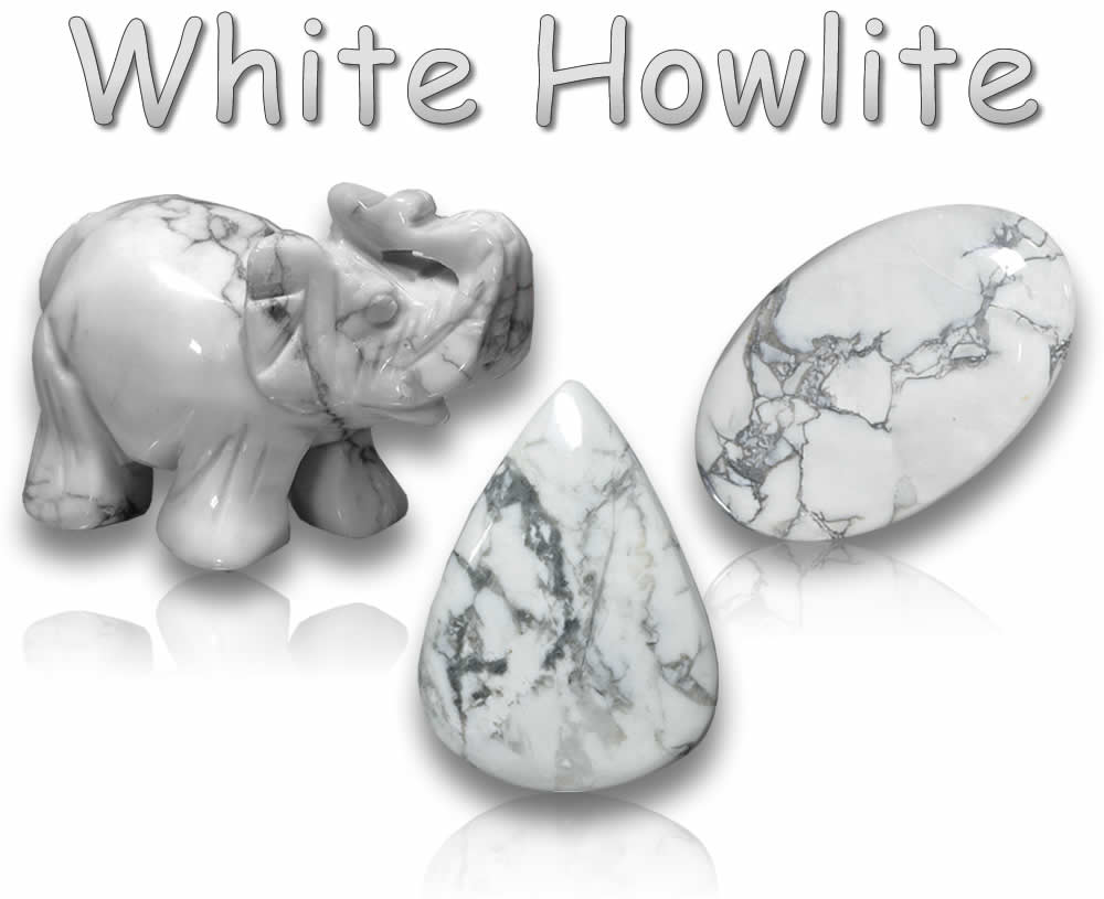 Pedras preciosas Howlite Brancas Naturais
