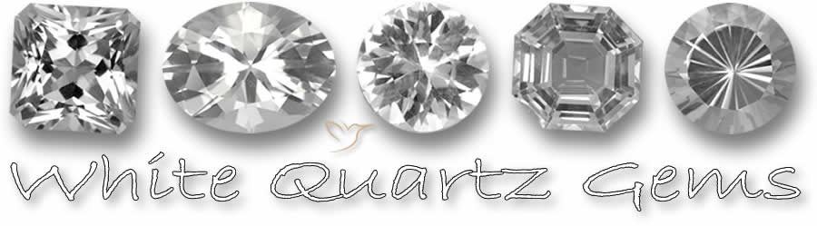 Pedras preciosas naturais de quartzo branco