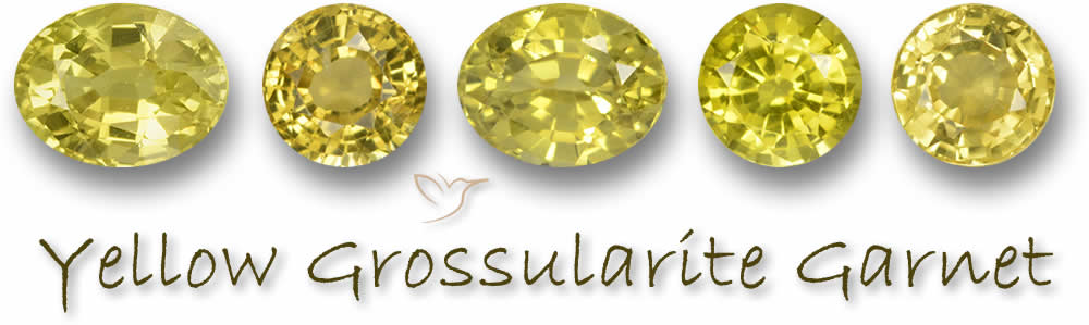Compre pedras preciosas de granada grossularita amarela