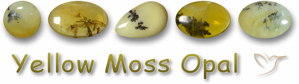 Compre pedras preciosas de opala de musgo amarelo