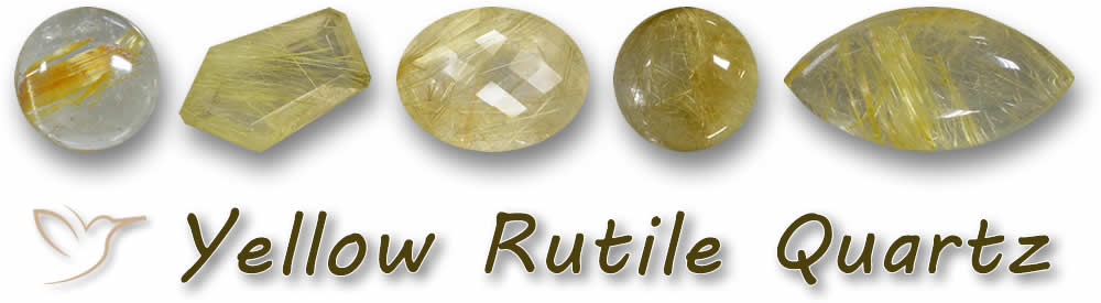 Compre pedras preciosas de quartzo rutilo amarelo