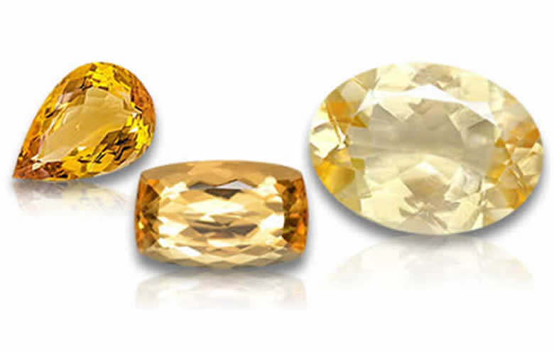Yellow Topaz Gemstones - Natural, Certified