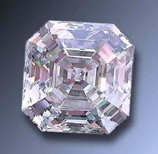 Diamante lapidado Asscher