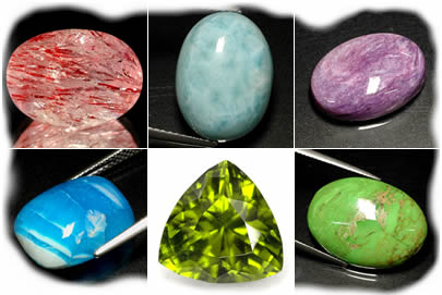 Gemas raras: Idocrase, Larimar, Strawberry Quartz e muito mais