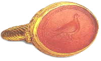 Anel de ouro grego antigo