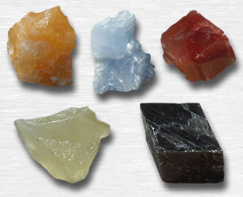 Diferentes Cores de Calcita