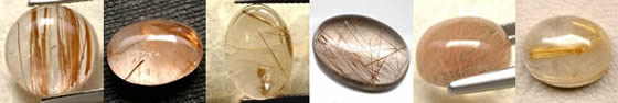 Quartzo Rutilado Natural Lapidado em Cabochão