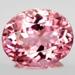 Pedra preciosa turmalina rosa suave