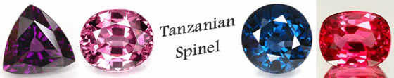 Espinélio natural raro da Tanzânia