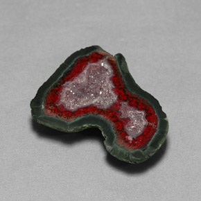 Geodo de ágata multicolorido natural 10,51ct, forma extravagante, opaco