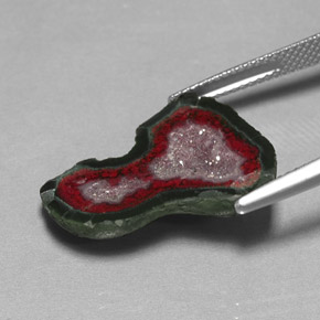 Geodo de ágata multicolorido natural 10,51ct, forma extravagante, opaco