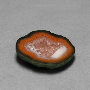Geodo de ágata multicolorido natural 8,24ct, forma extravagante, opaco
