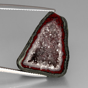 Geodo de ágata Multicolorido Natural 16.82ct, Forma extravagante, Opaco