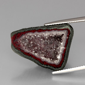 Geodo de ágata Multicolorido Natural 16.82ct, Forma extravagante, Opaco