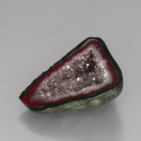 Geodo de ágata Multicolorido Natural 16.82ct, Forma extravagante, Opaco