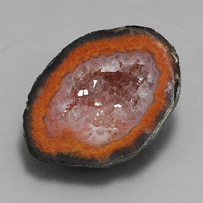 Geodo de ágata multicolorido natural 9,01ct, forma extravagante, opaco