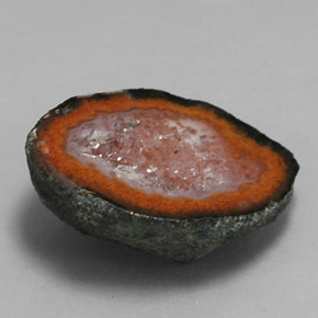 Geodo de ágata multicolorido natural 9,01ct, forma extravagante, opaco