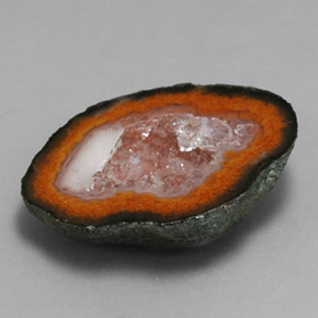 Geodo de ágata multicolorido natural 8,23ct, forma extravagante, opaco