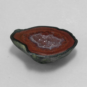 Geodo de ágata multicolorido natural 7,69ct, forma extravagante, opaco