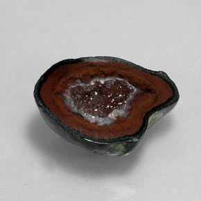 Geodo de ágata Multicolorido Natural 9.85ct, Forma extravagante, Opaco