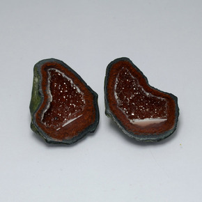 Pedras preciosas de geodo de ágata multicolorido natural de  ct, forma extravagante, opaco