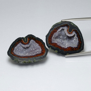 Pedras preciosas de Geodo de ágata Multicolorido natural de 53.65 ct, Forma extravagante, Opaco