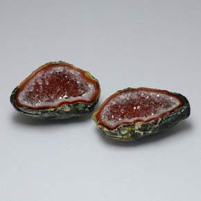 Pedras preciosas de geodo de ágata multicolorido natural de  ct, forma extravagante, opaco