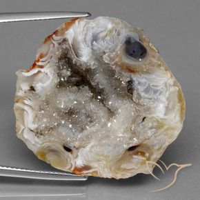 Geodo de ágata Multicolorido Natural 44.83ct, Chique, Opaco