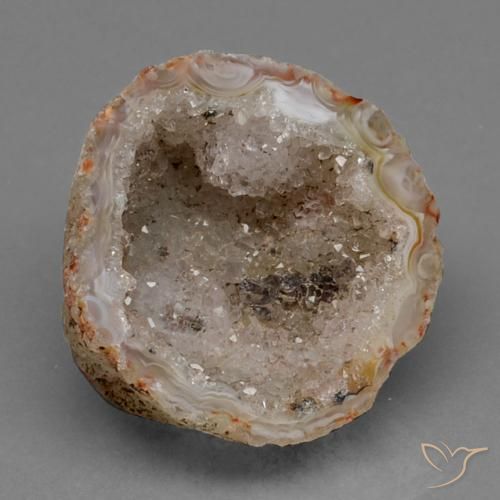 35.43ct Natural Multicolorido Geodo de ágata, Chique, Opaco