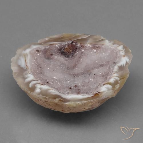 53.84ct Natural Multicolorido Geodo de ágata, Chique, Opaco