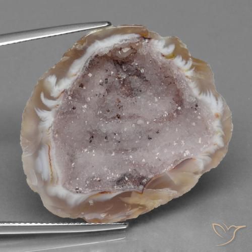 Geodo de ágata Multicolorido Natural 53.84ct, Chique, Opaco