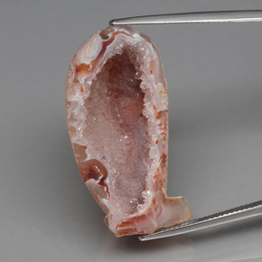 Geodo de ágata multicolorido natural 44,32ct, forma extravagante, opaco