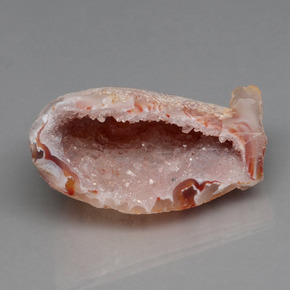Geodo de ágata multicolorido natural 44,32ct, forma extravagante, opaco