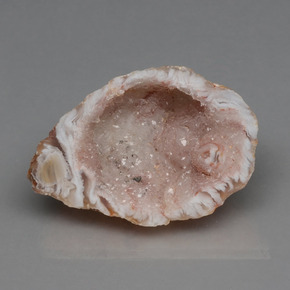 Geodo de ágata multicolorido natural 39,70ct, forma extravagante, opaco