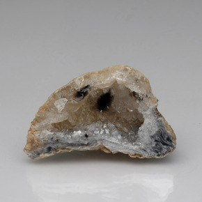 Geodo de ágata multicolorido natural 55,91ct, forma extravagante, opaco