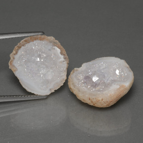 Pedras preciosas de geodo de ágata multicolorido natural de 21,74 ct, forma extravagante, opaco